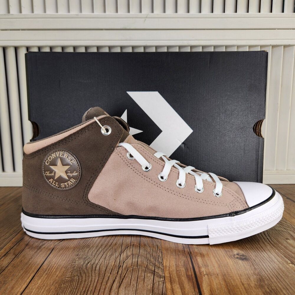 Converse CTAS High Street Mid Sneakers Mens 13 Brown Cargo Truffle Shoes A11651C